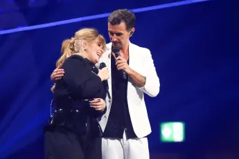 Maite Kelly und Florian Silbereisen beim "Schlagerbooom" 2024