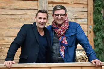 Mark Keller und Hans Sigl bei einem Pressetermin am 21. November 2017