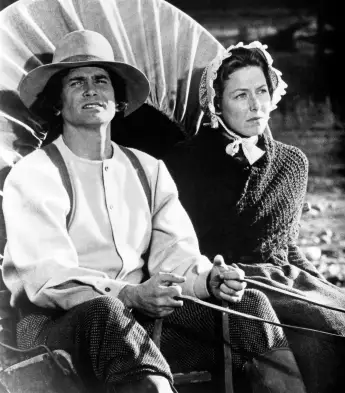 Michael Landon und Karen Grassle spielten gemeinsam in „Unsere kleine Farm“