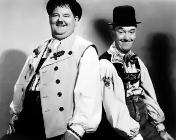Oliver Hardy und Stan Laurel - bekannt als „Dick & Doof“
