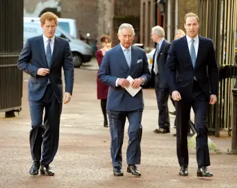 Prinz Harry, König Charles und Prinz William