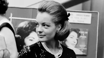 Romy Schneider bei einer Gala im Jahr 1963