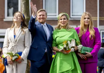 Tochter Arina, König Williem Alexander, Königin Maxima und Tochter Amalia