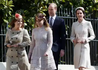 Prinz William, Prinzessin Kate, Prinzessin Beatrice und Prinzessin Eugenie