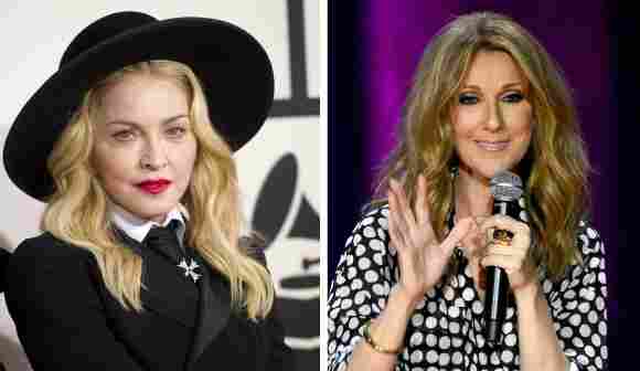 Madonna und Céline Dion
