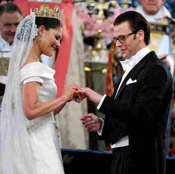 Prinzessin Victoria und Prinz Daniel bei ihrer Hochzeit 2010