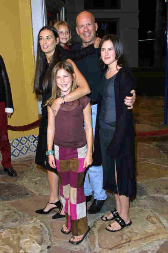 Tallulah, Scout und Rumer mit ihren Eltern Demi Moore und Bruce Willis