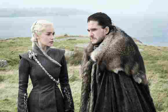 Game of Thrones Daenerys Jon Snow Emilia Clarke Kit Harington
