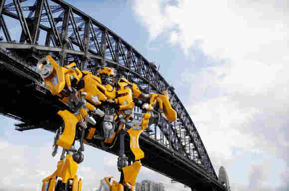Der Roboter Bumblebee aus „Transformers“