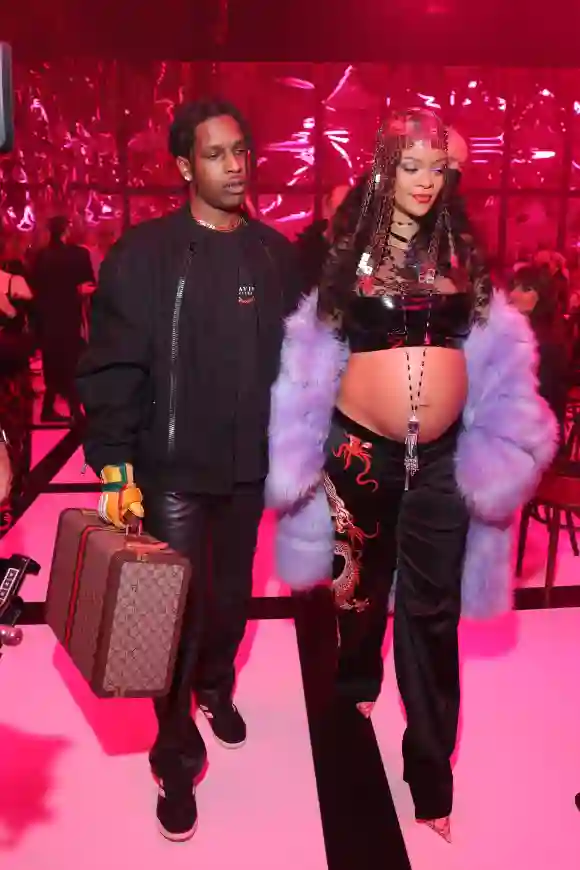 ASAP Rocky und Rihanna auf der Mailänder Fashion Week