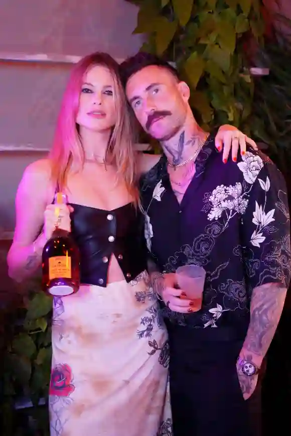 February 24, 2022, Miami Beach, FL, USA: BEHATI PRINSLOO and ADAM LEVINE host he Calirosa Tequila Sunset Happy Hour duri