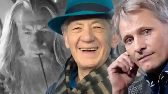 Der Herr der Ringe Schauspieler Ian McKellen,  Viggo Mortensen