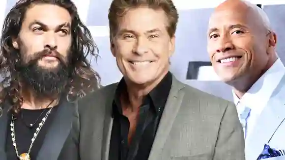 Dwayne Johnson, Jason Momoa,  David Hasselhoff diese Stars sind groß