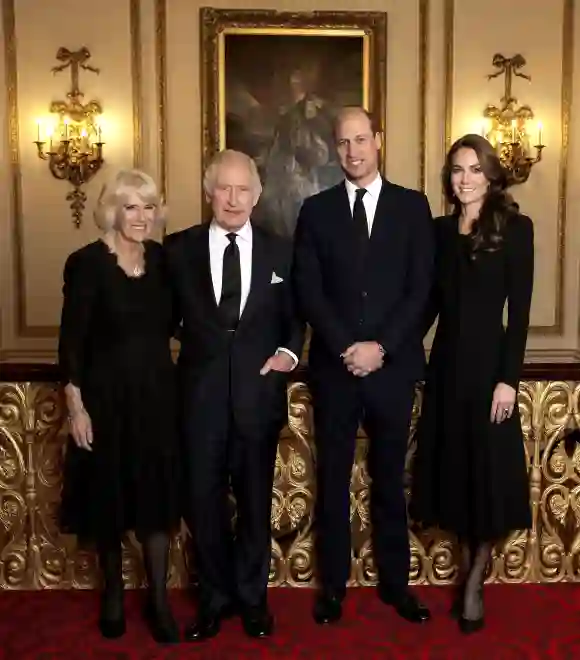 Königin Camilla, König Charles II., Prinz William und Herzogin Kate