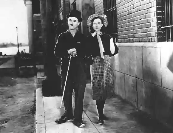 Charlie Chaplin und seine dritte Ehefrau Paulette Goddard