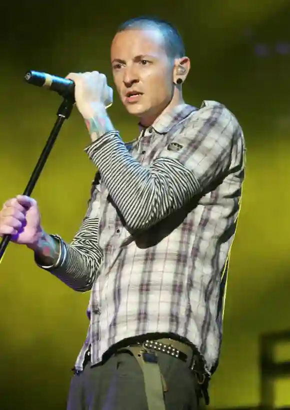 Chester Bennington bei einem Konzert in West Palm Beach