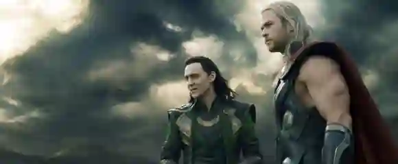 Chris Hemsworth und Tom Hiddleston in „Thor: The Dark World“