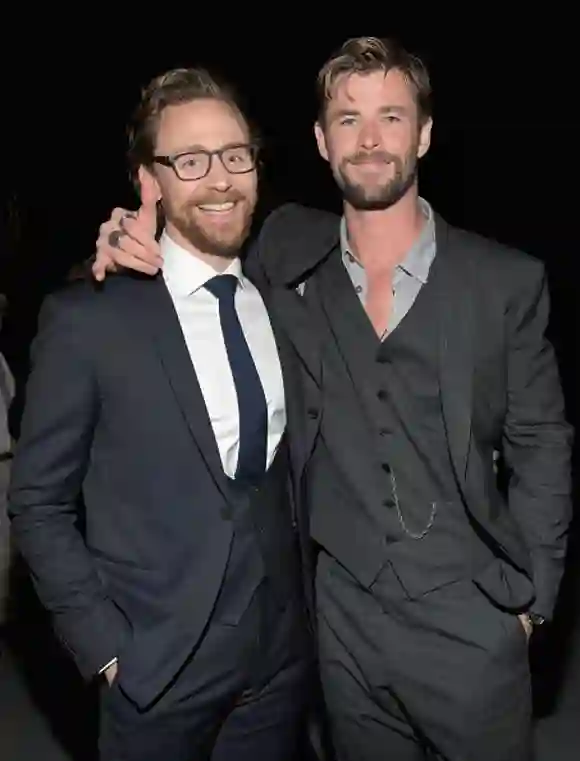 Chris Hemsworth und Tom Hiddleston bei der Premiere von "Avengers: Infinity War"