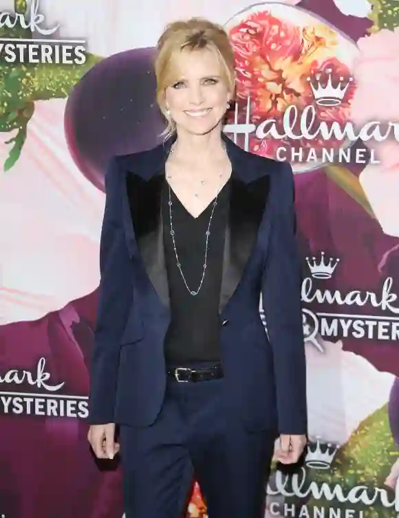Courtney Thorne-Smith bei der TCA Tour 2018 für Hallmark Channel. Zweieinhalb Männer Lyndsey.