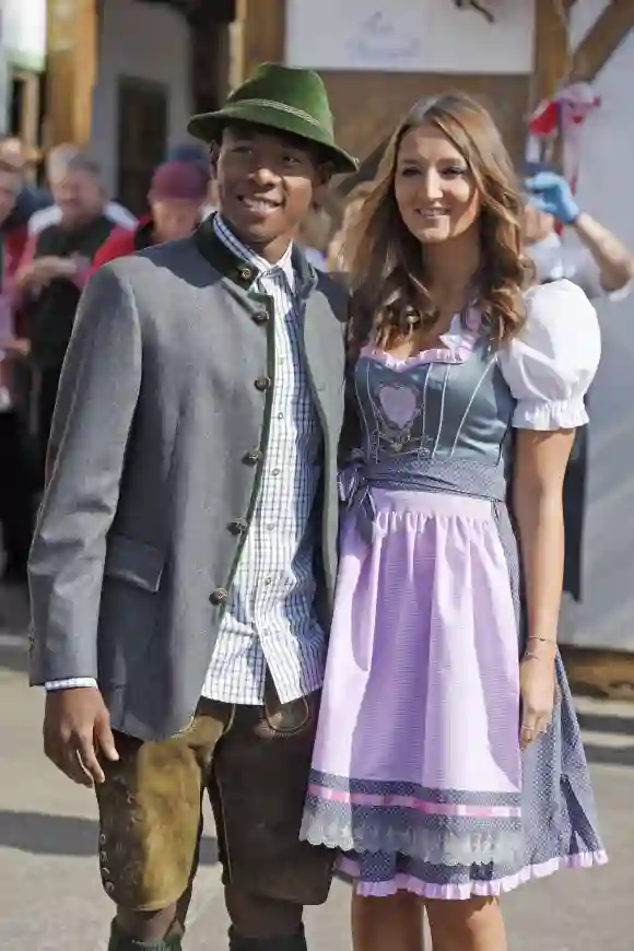 David Alaba und Freundin Katja auf dem Oktoberfest