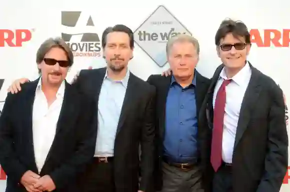 Emilio Estevez, Ramon Estevez, Martin Sheen und Charlie Sheen