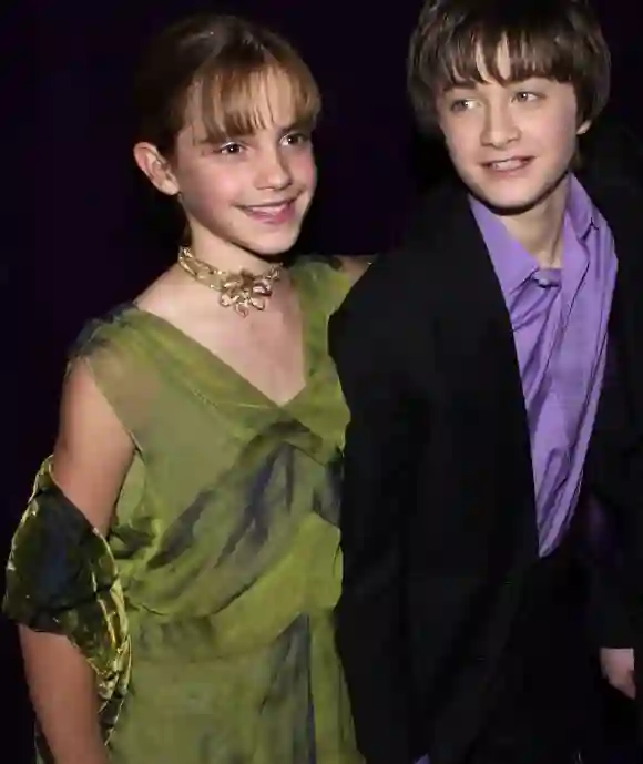 Emma Watson und Daniel Radcliffe bei der Premiere des ersten "Harry Potter"-Films