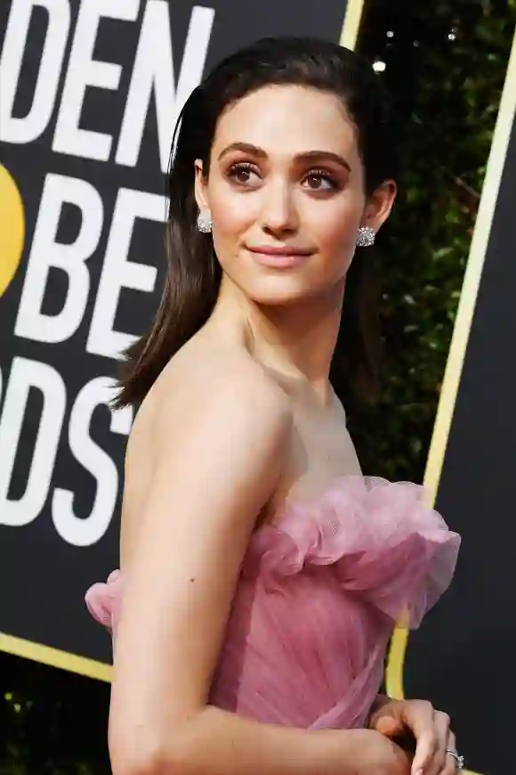 Emmy Rossum nimmt an den 76. jährlichen Golden Globe Awards teil.