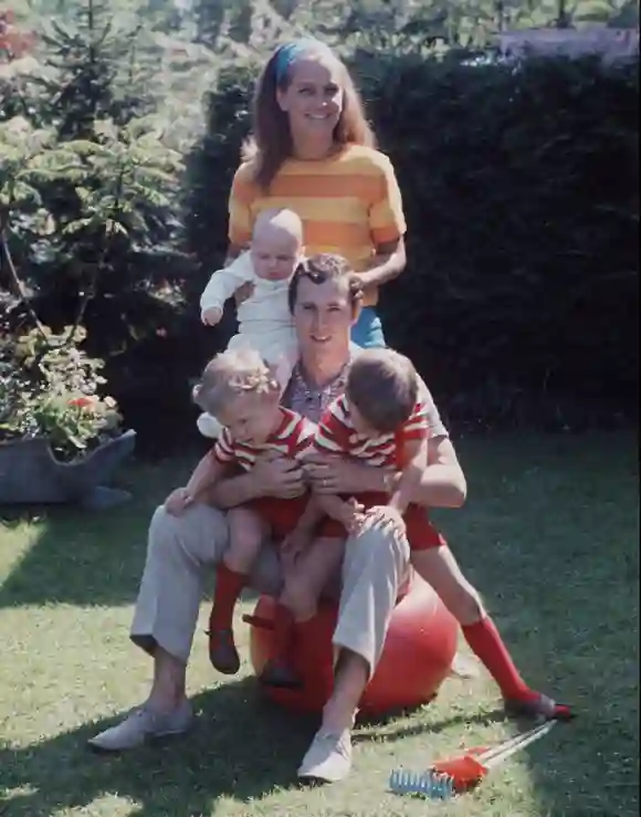 Franz Beckenbauer mit Ex-Ehefrau Brigitte und seinen 3 Söhnen Stephan, Michael und Thomas