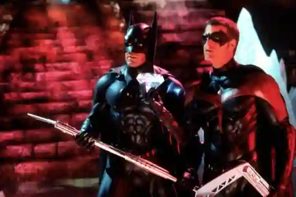 George Clooney und Chris O'Donnell in „Batman & Robin" 1997