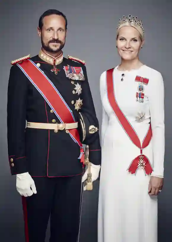 Kronprinz Haakon von Norwegen und Ehefrau Mette-Marit
