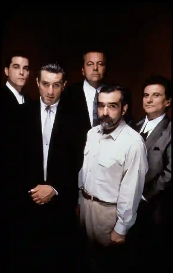 Ray Liotta, Robert De Niro, Joey Pesci, Paul Sorvino und Martin Scorsese von "Goodfellas"