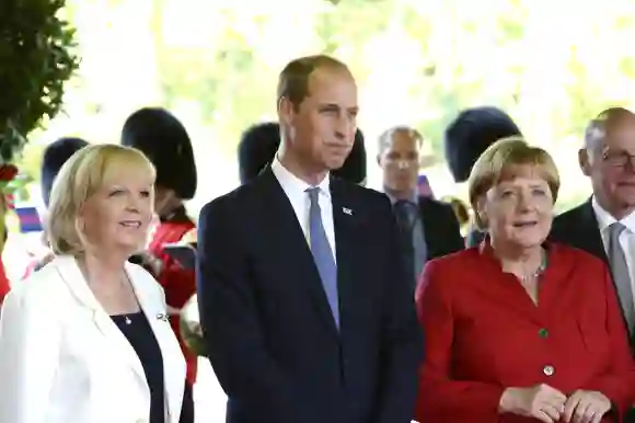 Hannelore Kraft, Prinz William und Angela Merkel bei der 70-Jahr-Feier von NRW