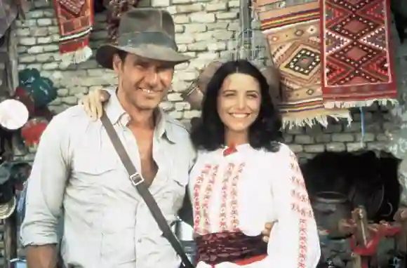 Harrison Ford als "Indiana Jones" und Karen Allen als "Marion Ravenwood"