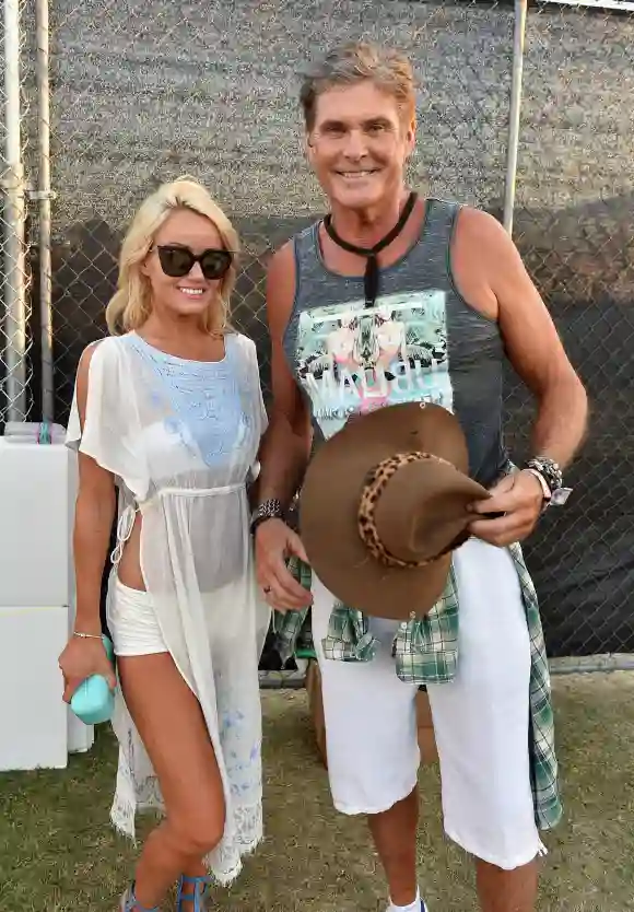 Hayley Roberts und David Hasselhoff beim Coachella-Festival