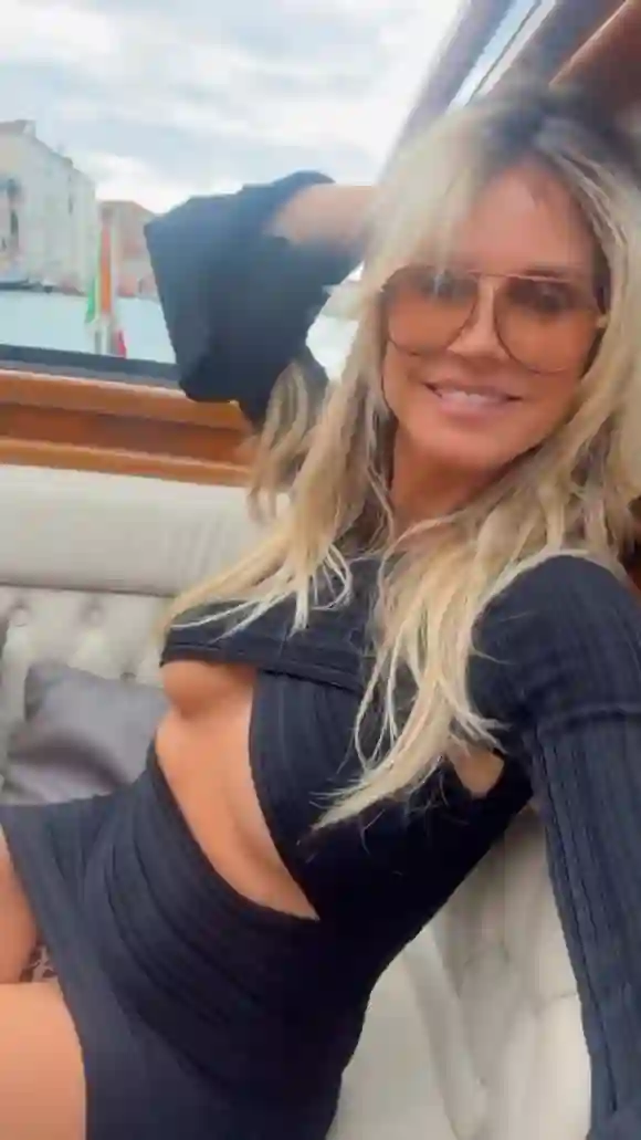 heidi klum heiß sexy boot slip underboobs leo