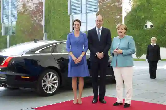 Herzogin Kate, Prinz William und Angela Merkel in Berlin