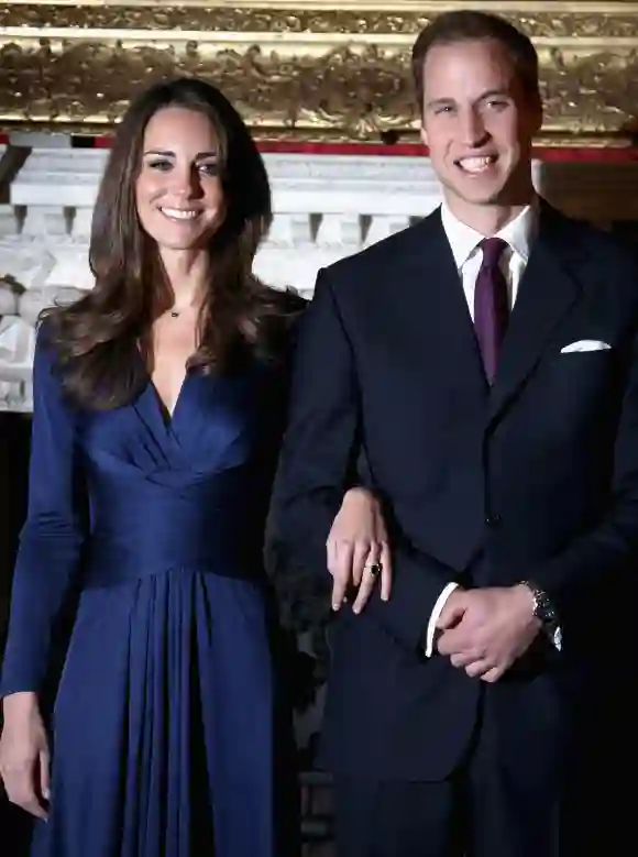Kate Middleton und Prinz William nach Bekanntgabe der Verlobung