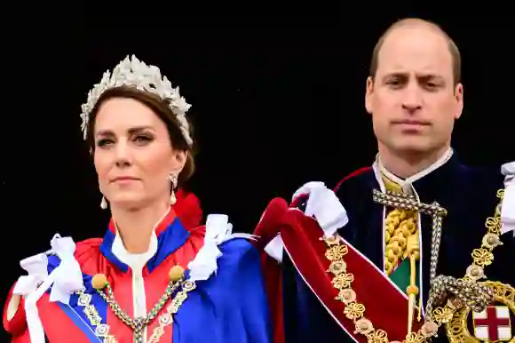 Herzogin Kate und Prinz William bei König Charles Krönung