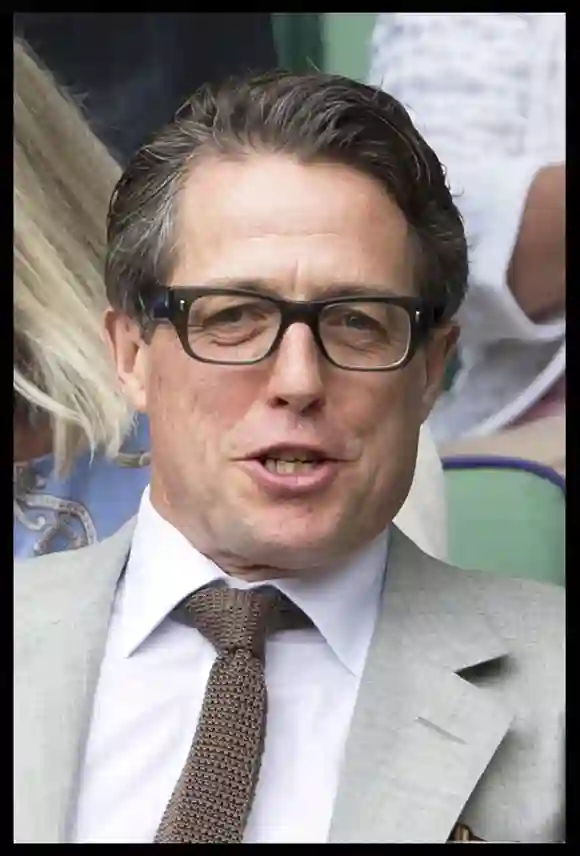 Hugh Grant beim Wimbledon-Finale 2015