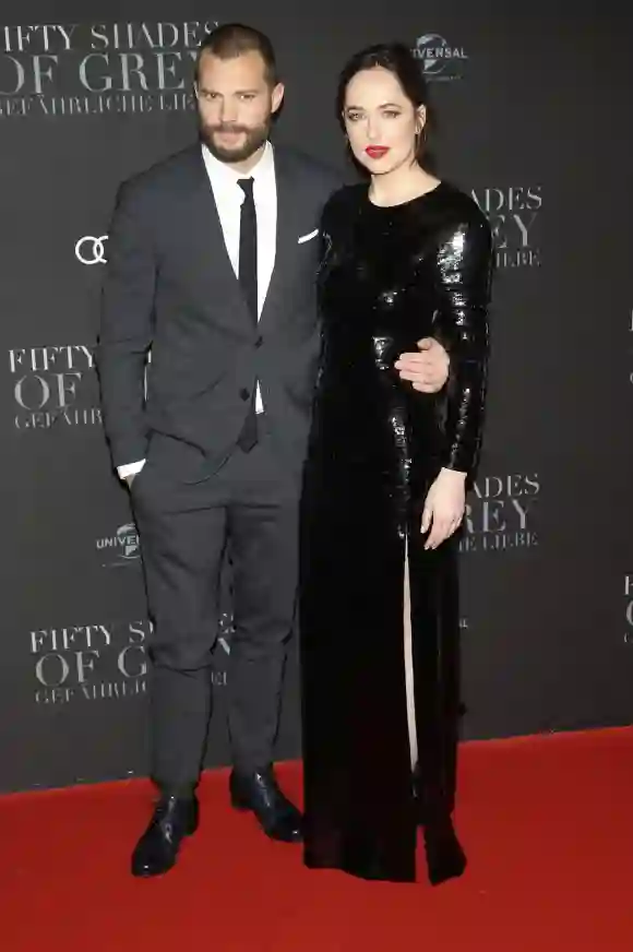 Jamie Dornan und Dakota Johnson in Hamburg auf der Premiere von „50 Shades Darker"