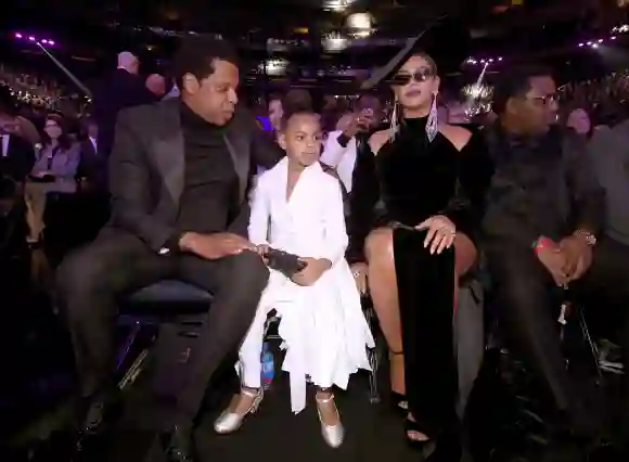 Jay-Z, Blue Ivy and Beyonce Knowles bei den Grammys in New York 2018