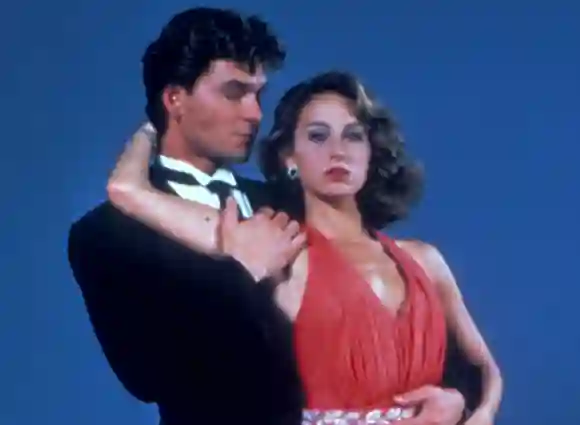 Patrick Swayze und Jennifer Gray in einem Werbebild für den Film 'Dirty Dancing'