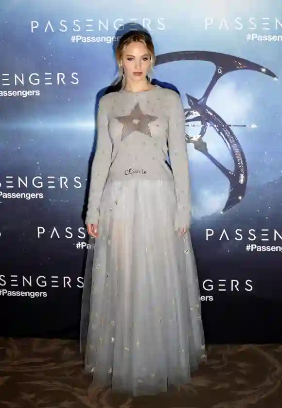 Jennifer Lawrence bei einem Fototermin ihres letzten Filmes „Passengers“