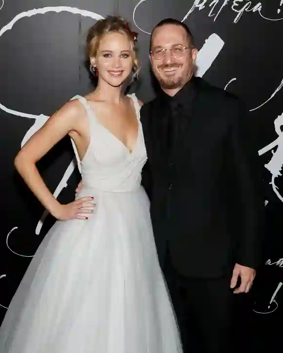 Jennifer Lawrence und Darren Aronofsky bei der Premiere zu „mother!“