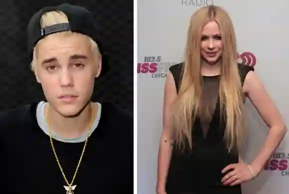 Justin Bieber und Avril Lavigne