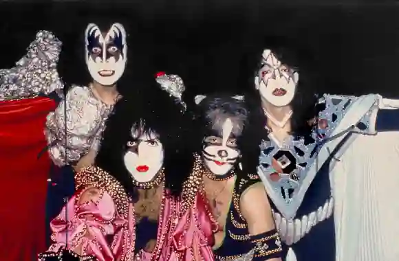 Gene Simmons, Paul Stanley, Peter Criss &amp; Ace Frehley Kiss, Rockgruppe 01 Mai 1980
