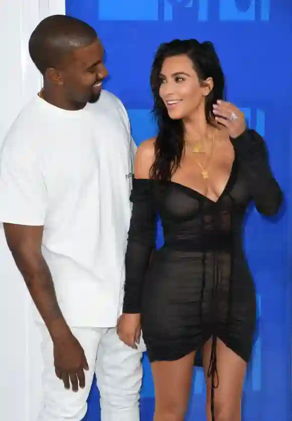 Kanye West und Kim Kardashian bei den MTV VMAs