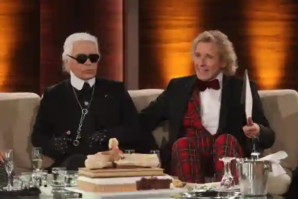 Karl Lagerfeld und Thomas Gottschalk