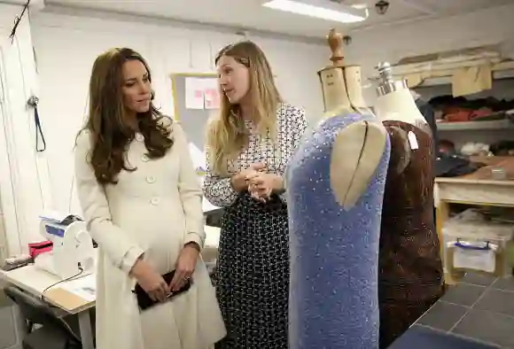 The Duchess Of Cambridge Visits The Set Of Downton Abbey At Ealing Studios