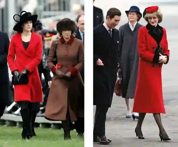 Herzogin Kate und Lady Diana im Vergleich